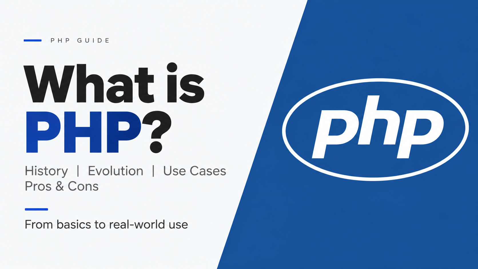 PHP Phase 1: What PHP Is and How Its Syntax Works