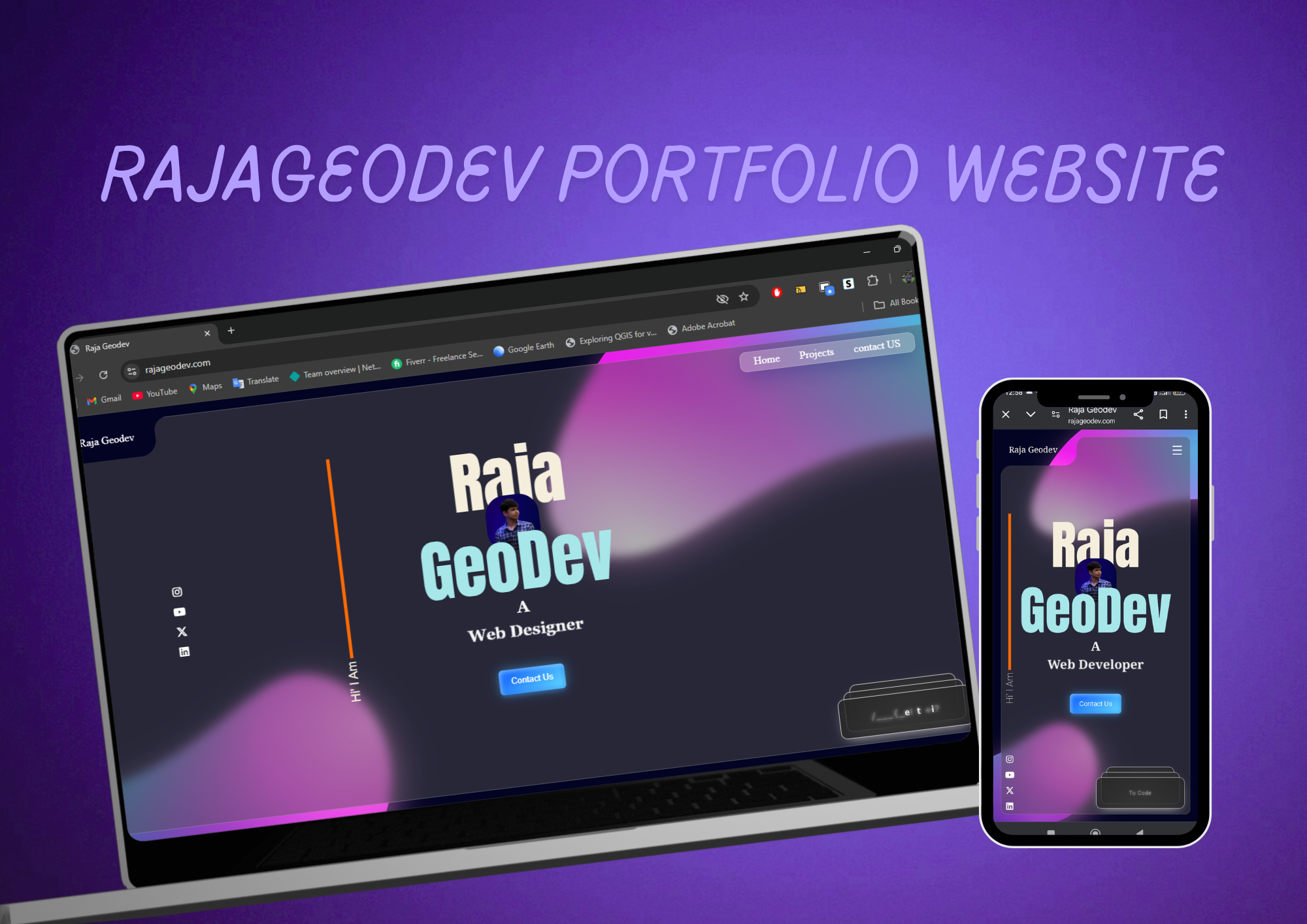 SEO Optimized Portfolio Screenshot